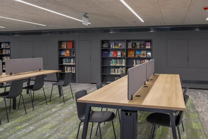 図書館の閲覧室