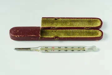 ガラスの温度計