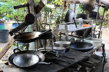 屋外の調理の道具