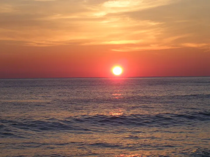 海に沈む夕日