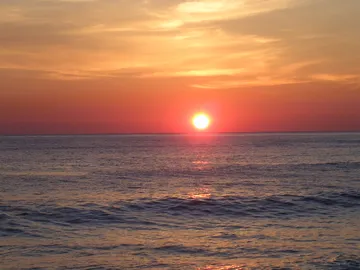 海に沈む夕日