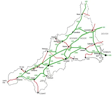 道路の地図