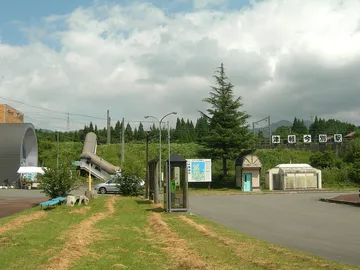 道の駅いまべつの駐車場（青森県今別町）