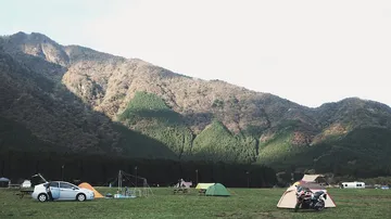 山あいのキャンプ場
