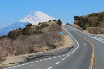 伊豆スカイラインと富士山（静岡県）