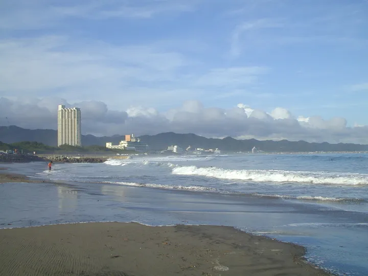 千葉県 鴨川 海岸の朝