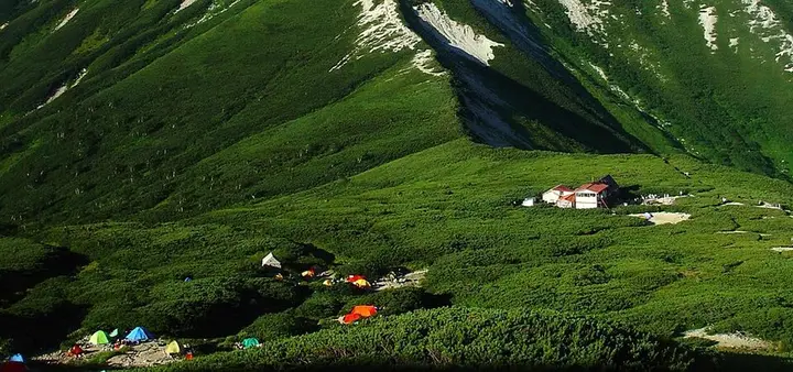富山県 三俣山荘のキャンプ場