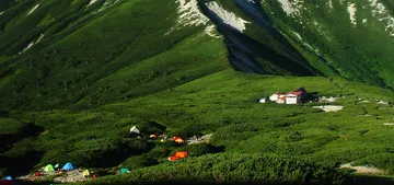 富山県 三俣山荘のキャンプ場