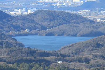 愛知県 弥勒山から見た入鹿池