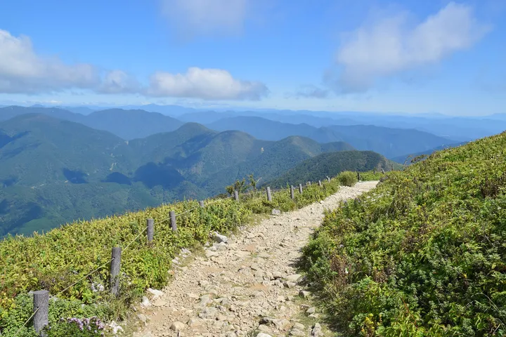 滋賀県 伊吹山の登山道