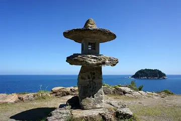 兵庫県 香美 岡見公園から見た香住海岸