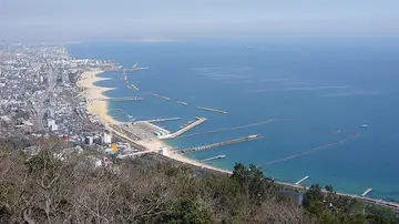 兵庫県 神戸 須磨浦山上遊園から見た海