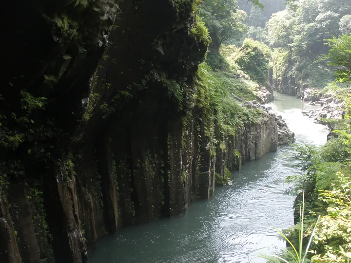 宮崎県 高千穂峡の柱状節理