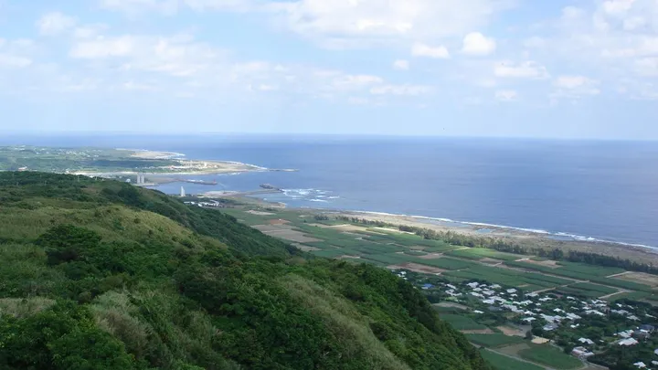 鹿児島県 喜界島 百之台展望台からの眺め