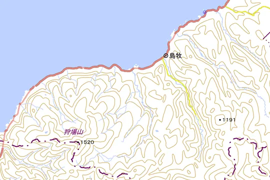 島牧村の地図
