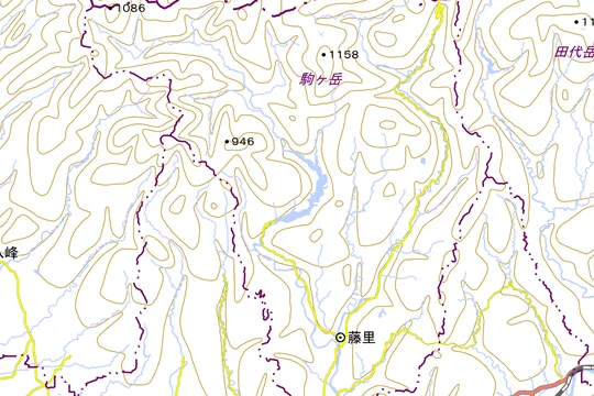 藤里町の地図