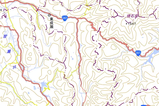 東成瀬村の地図