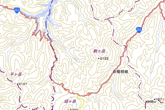 檜枝岐村の地図