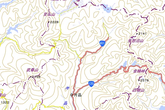 片品村の地図