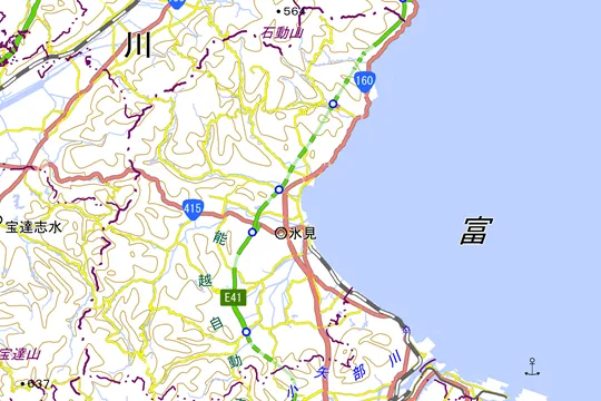 氷見市の地図