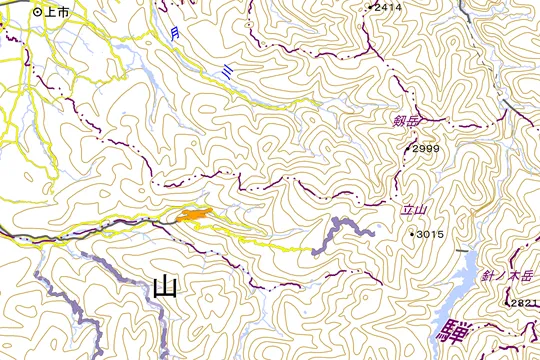 立山町の地図