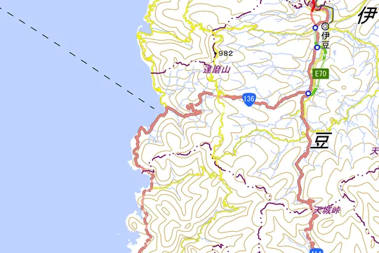 伊豆市の地図