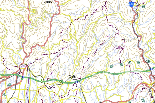 森町の地図