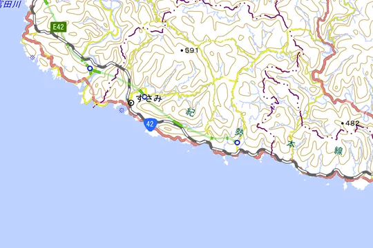 すさみ町の地図