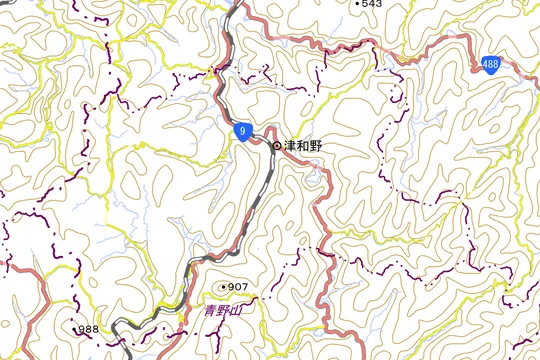 津和野町の地図