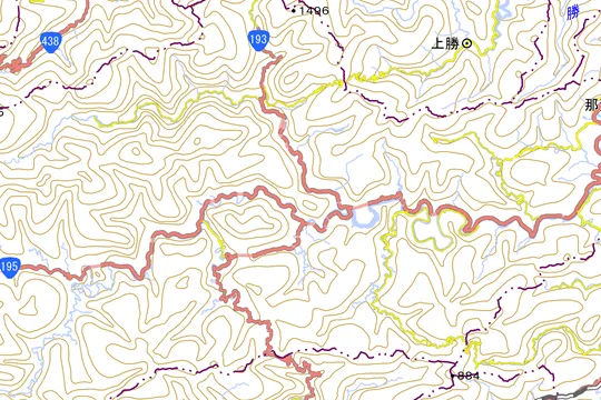 那賀町の地図