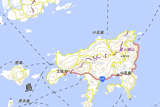 土庄町の地図