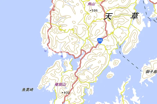 天草市の地図
