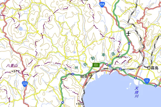 姶良市の地図
