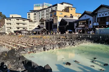群馬県 草津温泉の湯畑