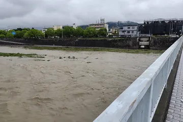 京都市 大雨で水かさが増した川（2026年6月）