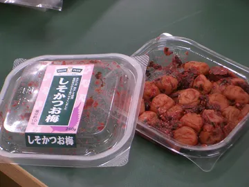 原材料の表示のある食品