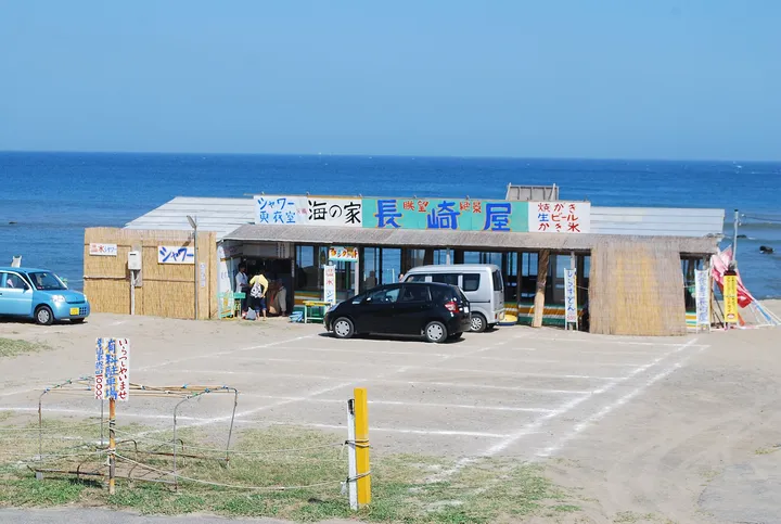 海沿いの休憩所