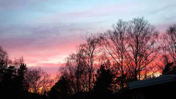 夕焼けの空