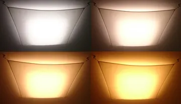 明かりの色の違い