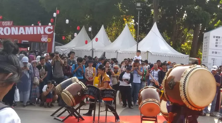 地元の祭りの太鼓