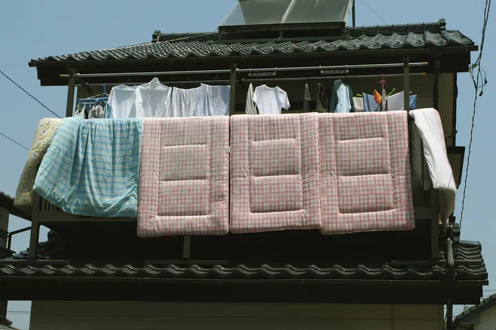干した布団