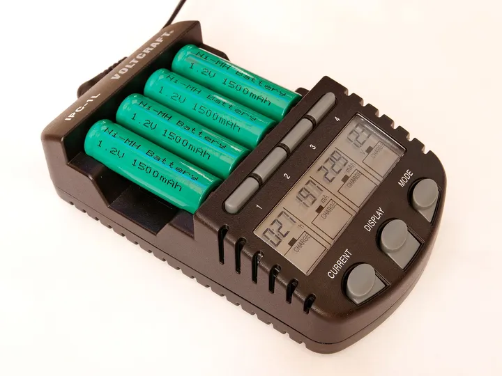 電池の充電器の表示