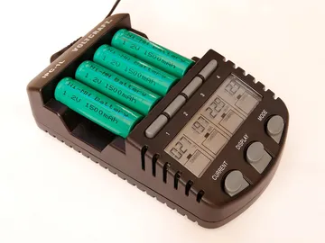 電池の充電器の表示