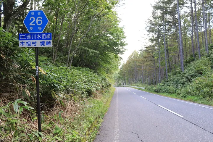 長野県道26号の山道