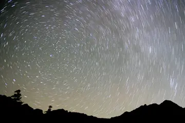 星の軌跡（上高地）