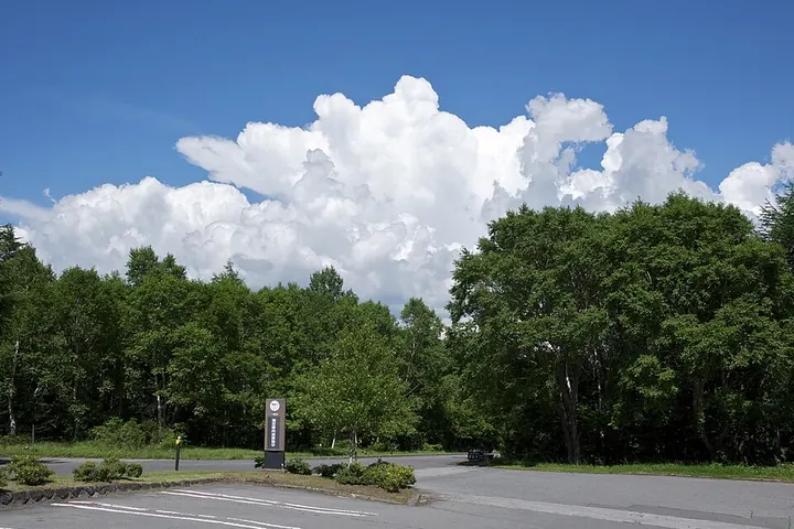 夏の青空と大きな積雲