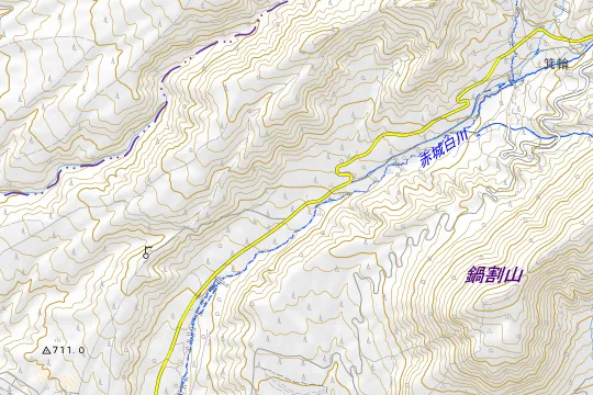 赤城アウトドアベースのある地区(前橋市富士見町赤城山)の地図