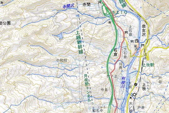 みなかみアウトドア・ログ&オートキャンプ場のある地区(利根郡みなかみ町石倉)の地図