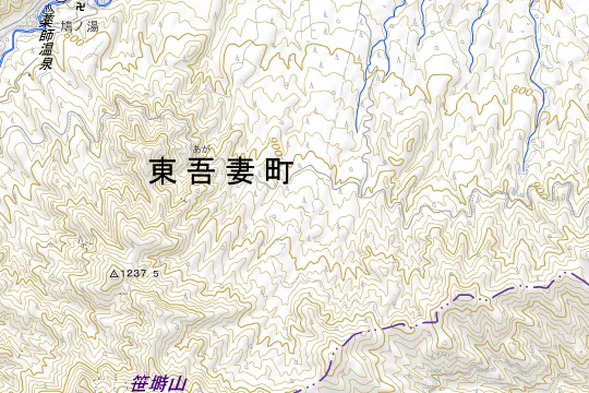 ステキな村キャンプ場のある地区(吾妻郡東吾妻町本宿)の地図