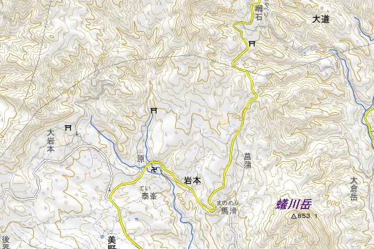 Auto-Camping Base NAPiのある地区(吾妻郡中之条町岩本)の地図